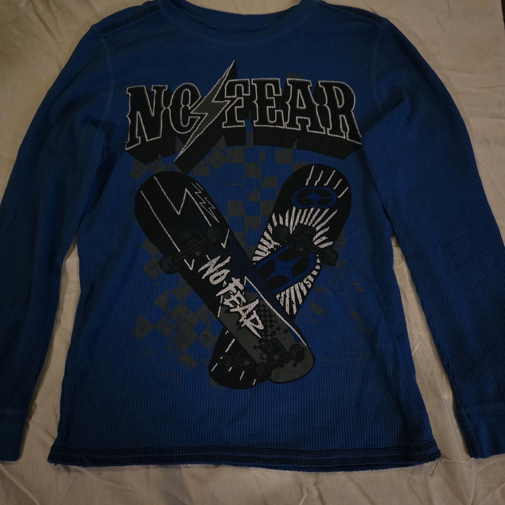 blue skater long sleeve